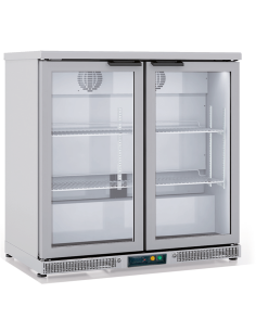 Armario Expositor Refrigerado Sobremostrador Inox 2 Puertas 925x520x850mm EHB-250-LI Docriluc