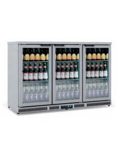 Armario Expositor Refrigerado Sobremostrador Inox 3 Puertas 1375x520x850mm EHB-350-LI Docriluc