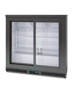 Armario Expositor Refrigerado Sobremostrador Negro 2 Puertas 925x520x850mm EHBS-250-L Docriluc