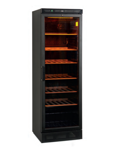 Armario Expositor Refrigerado Para Vinos 118 Botellas 595x595x1840mm BWFS 38V Eurofred