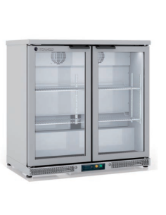 Armario Expositor Sobremostrador Refrigerado Inox 2 Puertas ERH-250-LI 925x520x850mm Coreco