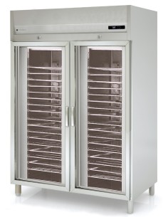 Armario Expositor Industrial Refrigerado Pastelería Inox 2 Puertas 1370x730x2075mm APRV-1002 Coreco