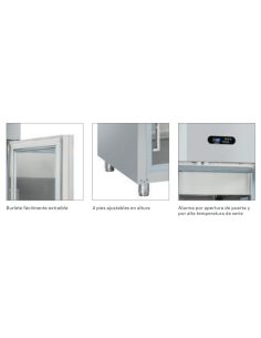Armario Industrial Refrigerado Pastelería Inox 705x918x2085mm 550Ltr QPC 740 Eurofred