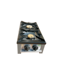 Cocina Industrial Gas 2 Fuegos Sobremesa 300x600x210mm F-2GE-LB La bari