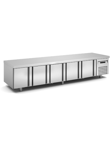 Bajomostrador Refrigerado Bajo-Cocina 5 Puertas 2695x700x600mm BCR-270 Docriluc